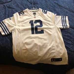 2018 Andrew Luck white colts jersey (throwback)